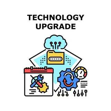 Technology upgrade icon vector illustration イラスト素材