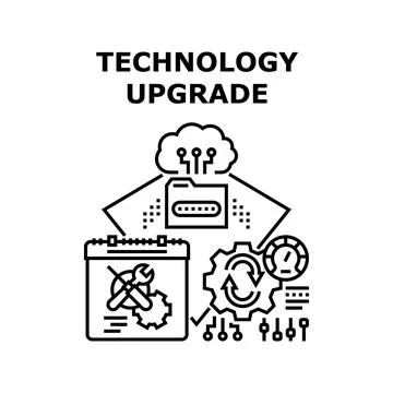 Technology upgrade icon vector illustration Stockillustratie