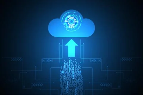 Technology upload. Stock Illustration