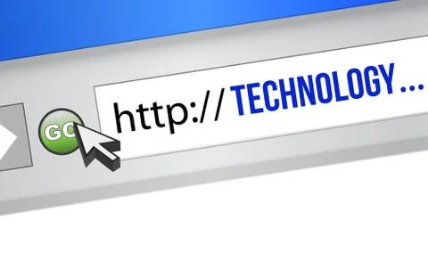 Technology url string Stock Illustration