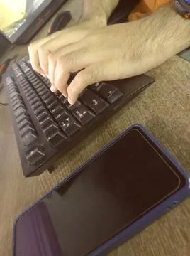 Technology usage Foto stock