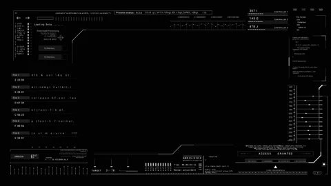 Technology User Interface and vewfinder data display.Sci Fi HUD frame.Control Stockbeeldmateriaal 166469682