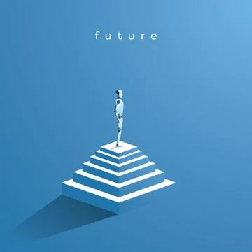 Technology vector concept of artificial intelligence as most advanced technology イラスト素材