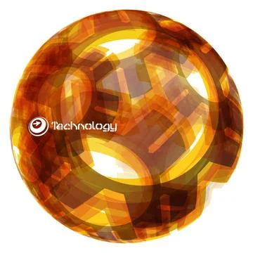 Technology. Vector globe illustration. Technology. Vector globe illustrati... Stock Photos