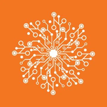 Technology vector logo Stock Illustration