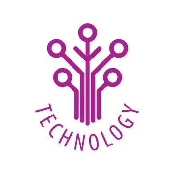 Technology vector logo Stock Illustration