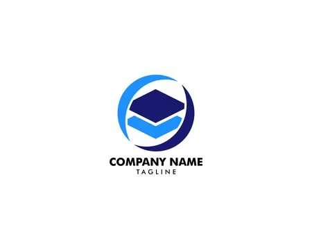 Technology Vector Logo Template Design Stock Illustration