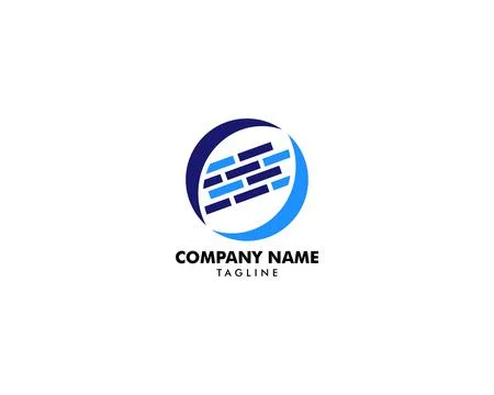 Technology Vector Logo Template Design Stock Illustration