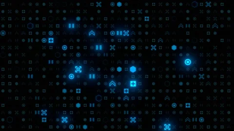 Technology video abstract shape motion backdrop Stock Footage 131450007