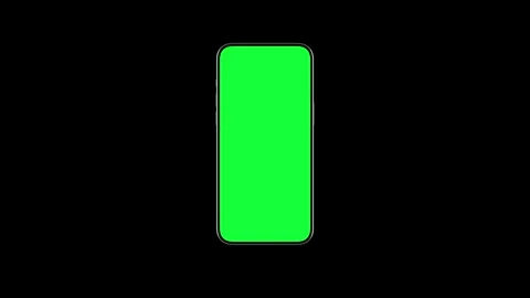 Technology Video Mockup of Smart Phone Display with Green Screen for Chromakey Stock Footage 274633451