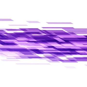 Technology violet, digital rectangles shearing futuristic geometry background Stock Illustration