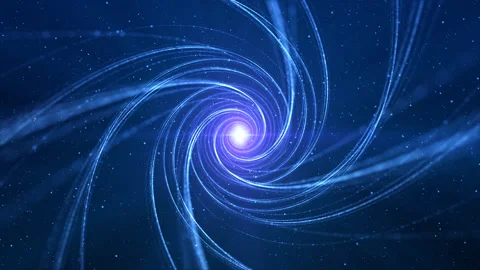 Technology vortex particle line tunnel Stock Footage 305028416