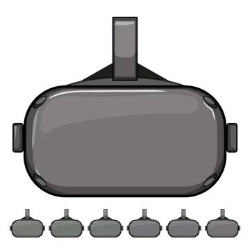 Technology vr glasses cartoon vector graphic Stock Illustration
