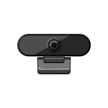 Technology web camera cartoon vector illustration Stock Illustration