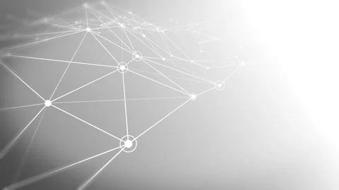 Technology white line network digital data structure connection Stock Footage 339937245