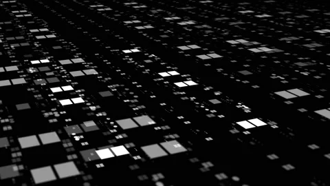 Technology white rectangle animated background Video stock 147868104