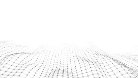 Technology white wave. Big data visualization. Digital background. Stock Footage 203597343