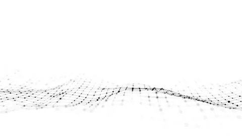 Technology white wave. Big data visualization. Digital background. Stock Footage 271451588