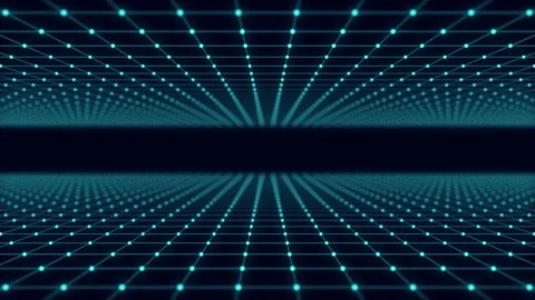 Technology wireframe landscape. Perspective grid. Stock Footage 168418929