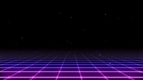 Technology wireframe landscape. Perspective grid. Digital space. Purple mesh. Видео 306536284