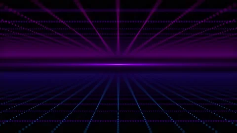 Technology wireframe revolves landscape. Perspective grid. Digital space. Stock Footage 229125338