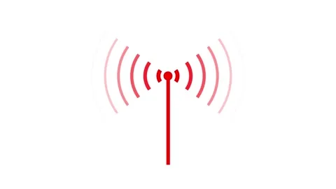 Technology Wireless signal icon animation. Stock Footage 303553536