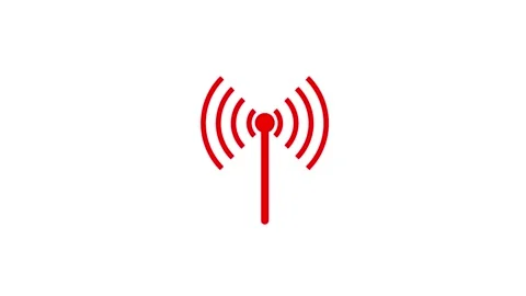 Technology Wireless signal icon animation. Animate designed in flat icon styl Stock Footage 305009199