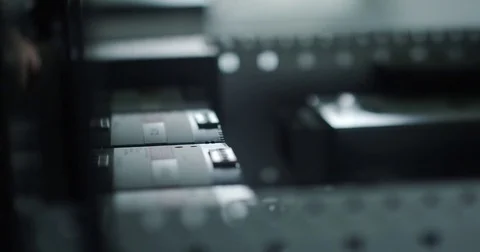 Technology within a 19-inch server rack 動画素材 76222749