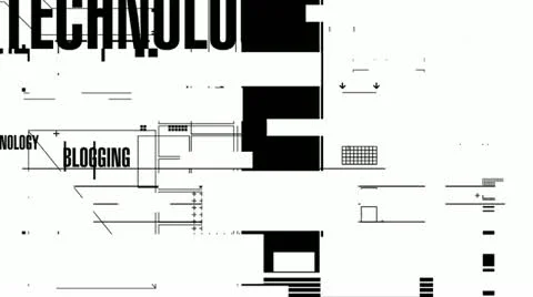 Technology Words Mono HD Stock Footage