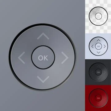 Technology Your Color Joystick Button Template Ilustração Stock