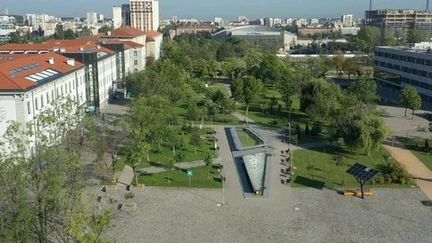 TechPark Sofia Square Park Stock Footage 116259450