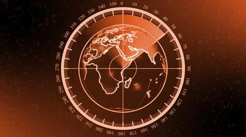 Techy earth map globe. Abstract colorful particles earth globe. Stock Illustration
