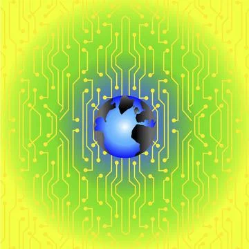 Techy Stuff 6 2004 Linda Braucht (20th C. American) Computer graphics Stock Illustration