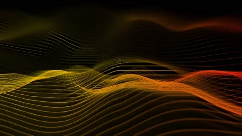 Techy wave particles background. Stock Footage 158869261