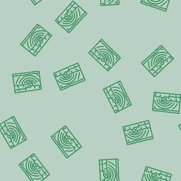 Tectonic earthquake disaster line vector seamless pattern 스톡 일러스트
