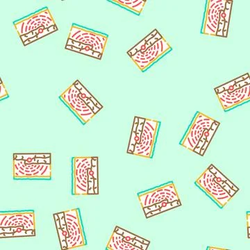 Tectonic earthquake disaster vector seamless pattern 스톡 일러스트