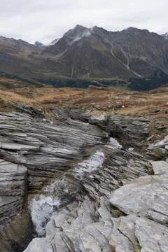 Tectonic plates of slate Stock Photos