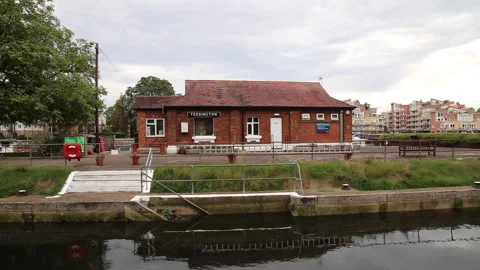 Teddington Lock location for Monthy Python Video stock 242174122