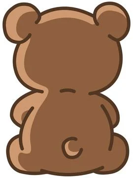 Teddy Bear Back Stock Illustration