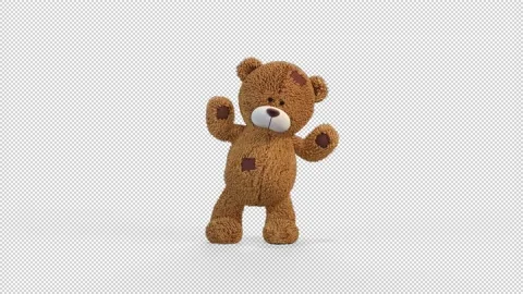 Teddy Bear cheering 库存影片 163294913