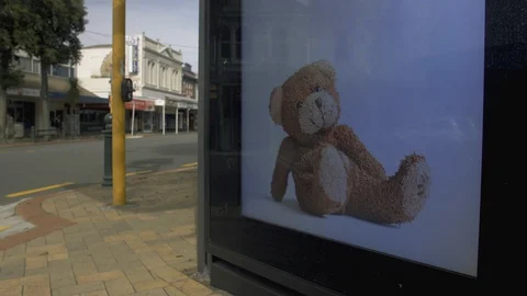 Teddy Bear Covid-19 new zealand 動画素材 129798587
