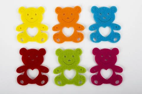 Teddy bear decorations Stock Photos