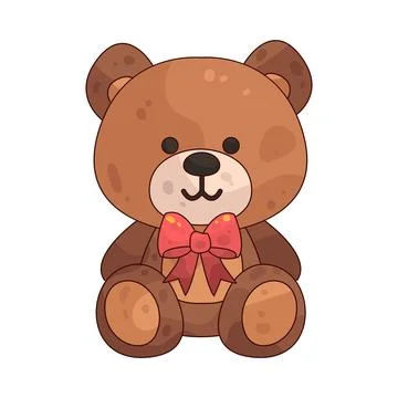 Teddy Bear Gift illustration Stock Illustration