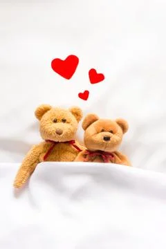 Teddy Bear with heart Stock Photos