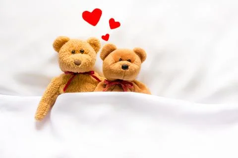 Teddy Bear with heart Stock Photos