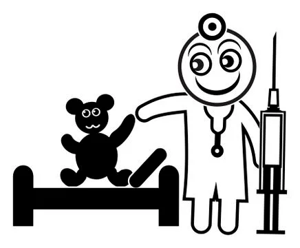 Teddy Bear Hospital Stock Illustration