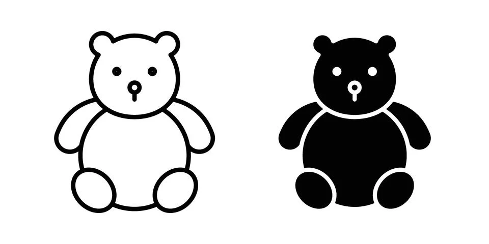 Teddy bear icon vector design. EPS10 Stock Illustration