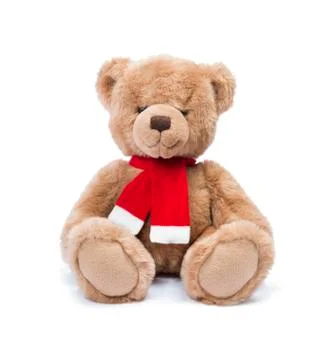 Teddy bear isoalted on white Stock Photos