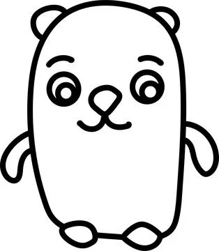 Teddy bear isolated on a white background Stock Illustration