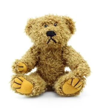 Teddy-bear isolated on a white background Stock Photos